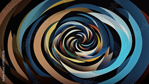 Abstract colorful swirl wallpaper 4K