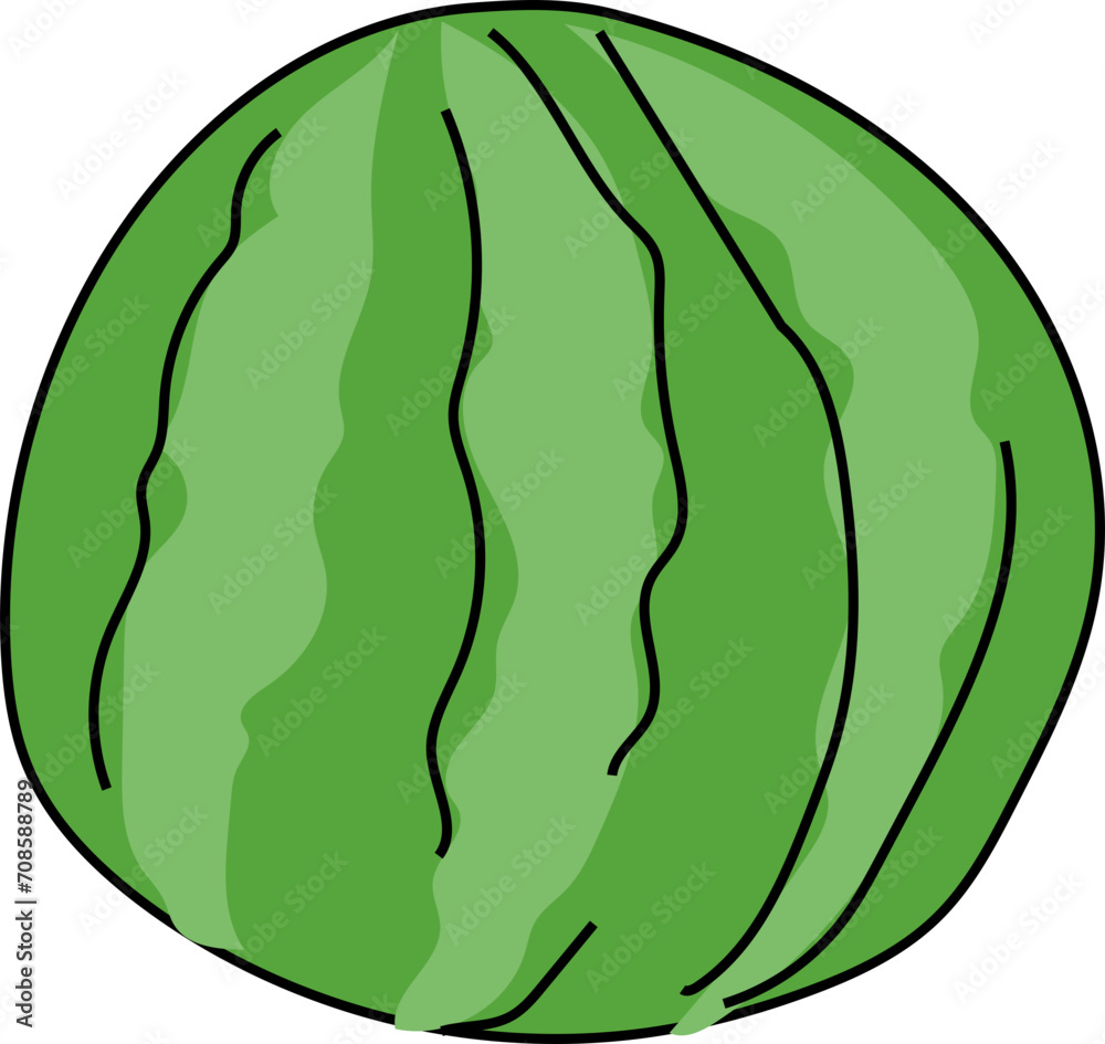 Hand drawn watermelon illustration on transparent background.
Hand drawn watermelon illustration on transparent background.