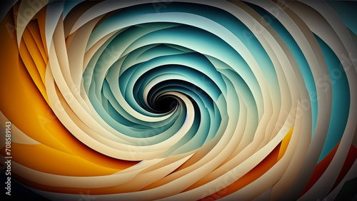 Abstract colorful swirl wallpaper 4K