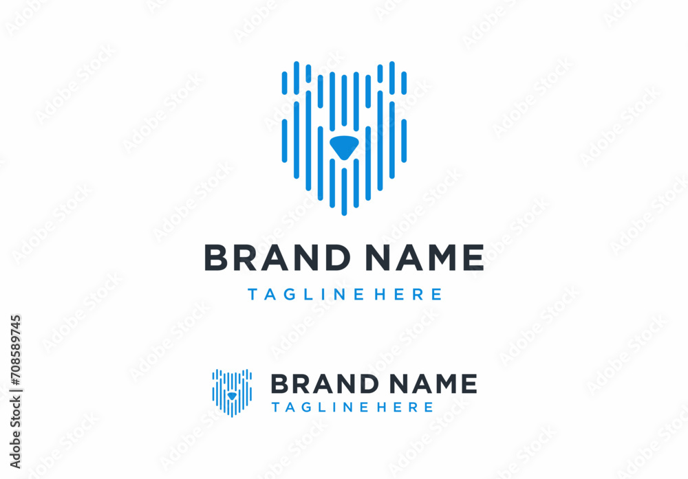 Bear Head logo concept. Polar Grizzly Bear icon logo design Bear Head logo concept. Polar Grizzly Bear icon logo design