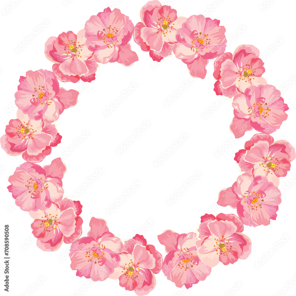 Floral wreath for decoration.
