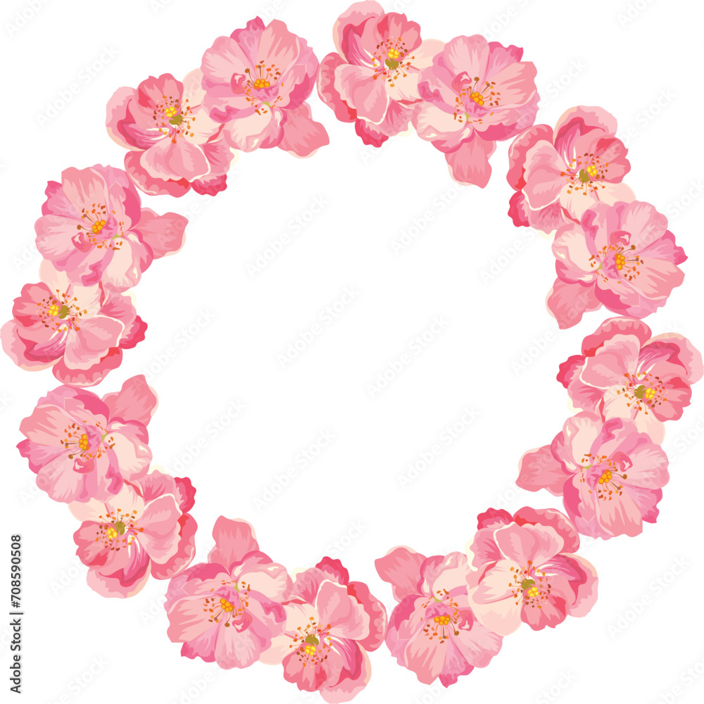 Floral wreath for decoration. Floral wreath for decoration.