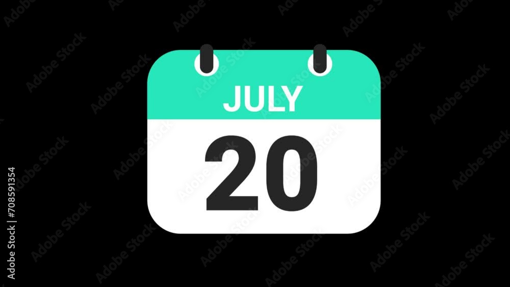 Date counting calendar date of 1 to 31, animation, Transparent alpha background
Date counting calendar date of 1 to 31, animation, Transparent alpha background