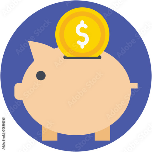 Piggy Bank Vector Icon