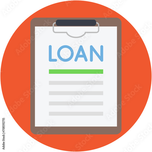 Loan Paper Vector Icon