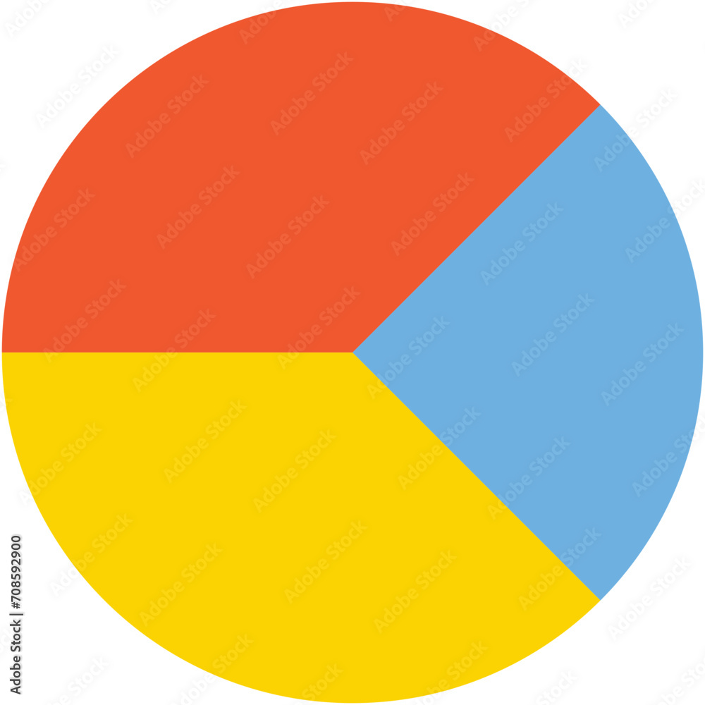 Fototapeta premium Pie Chart Vector Icon