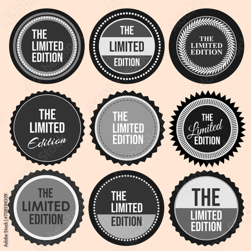 The Limited Editon - Retro vintage badges and labels collection
