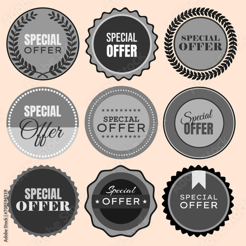 Special Offer - Retro vintage badges and labels collection