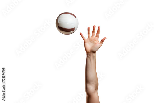 Volleyball Pass Rite isolated on white background created with Generative Ai