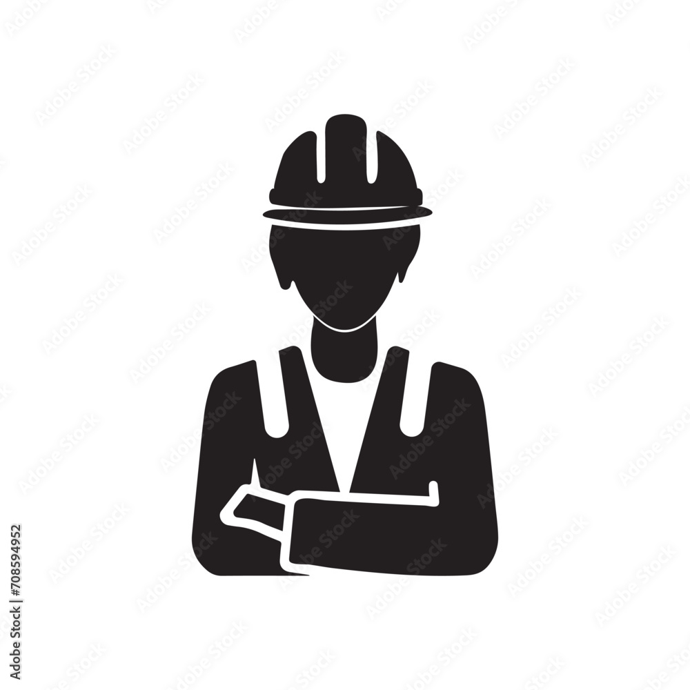 worker with helmet worker with helmet