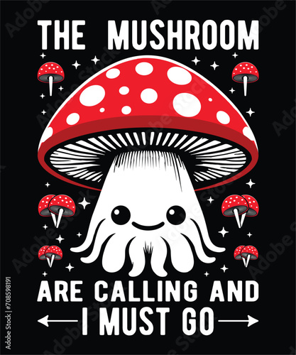 Fungi Fashion Mushroom T-Shirt for Nature Enthusiasts,