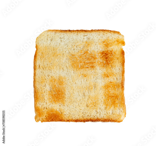 Toasted slice bread isolated