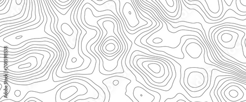 Abstract topographic contours map background, Topography map background. Vector geographic contour map. 