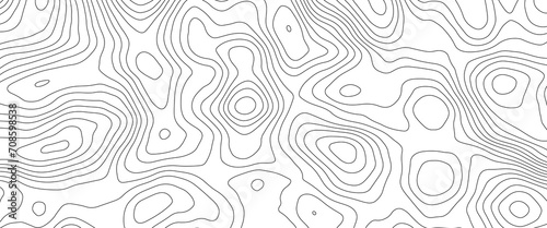 Abstract topographic contours map background, Topography map background. Vector geographic contour map.	