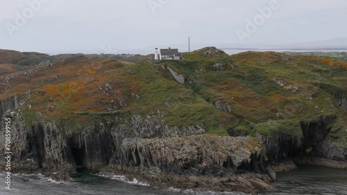 Sherkin island Ireland Aerial view photo