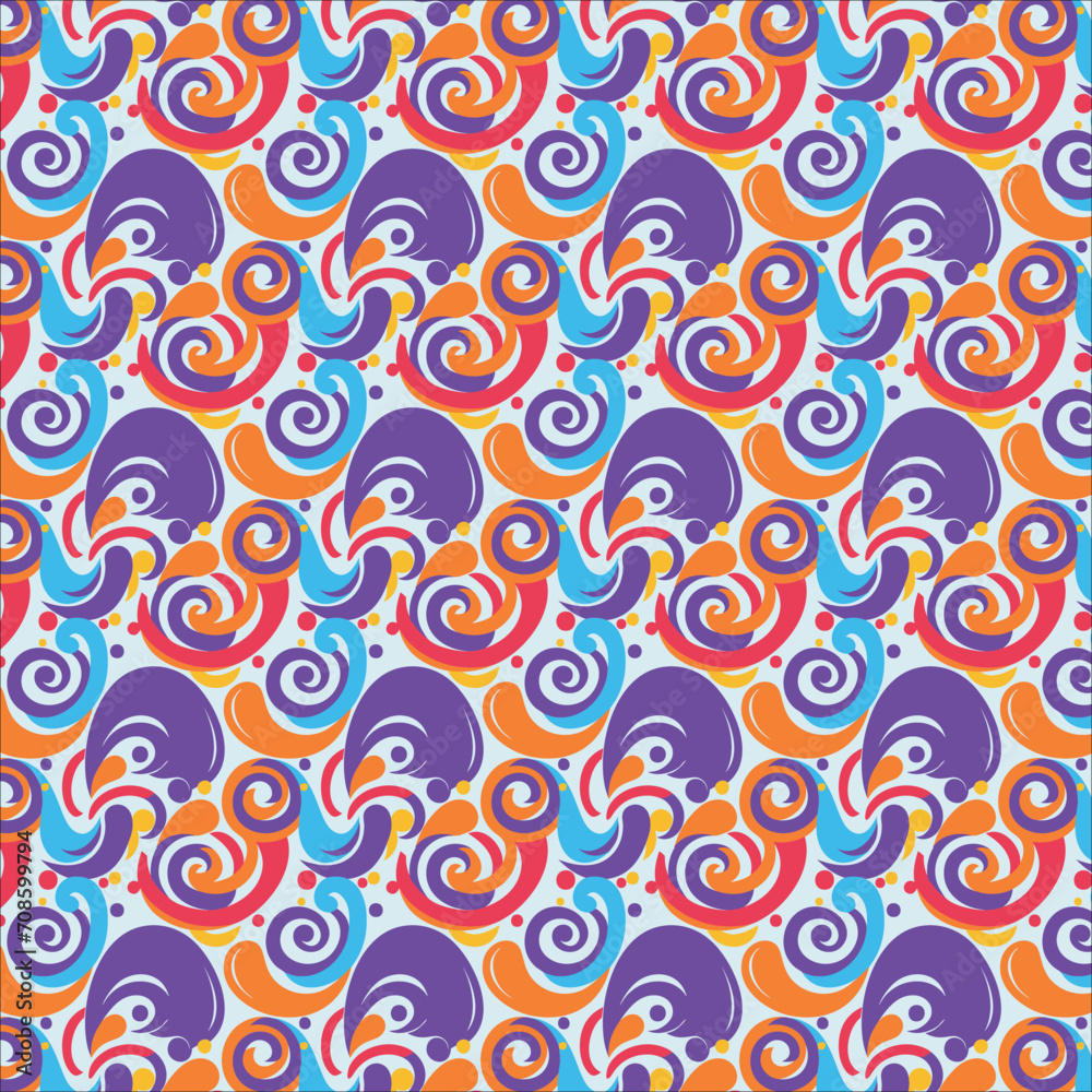 Fototapeta premium Patron ondas de colores moradas