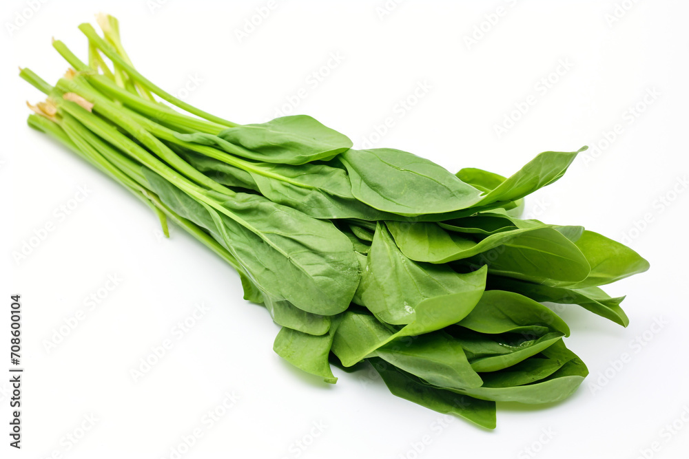 Water Spinach (Kangkong) isolated on white background created with Generative Ai Water Spinach (Kangkong) isolated on white background created with Generative Ai