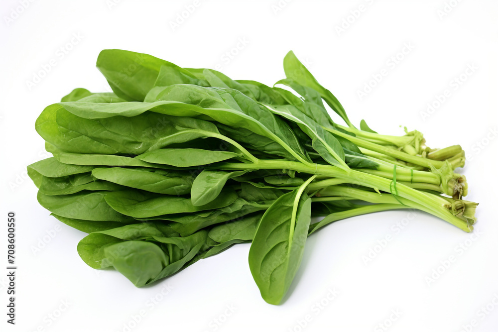 Water Spinach (Kangkong) isolated on white background created with Generative Ai Water Spinach (Kangkong) isolated on white background created with Generative Ai