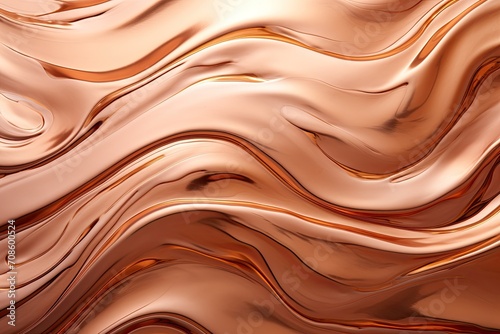 Texture polished copper metal