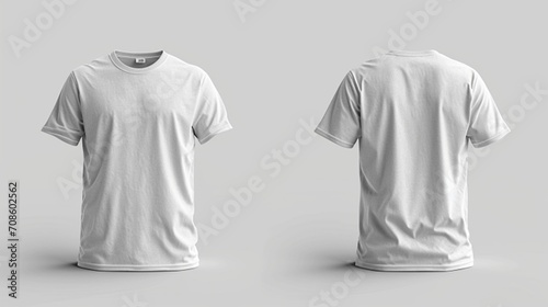 A white T-shirt isolated on a transparent background, perfect for versatile use in various design applications