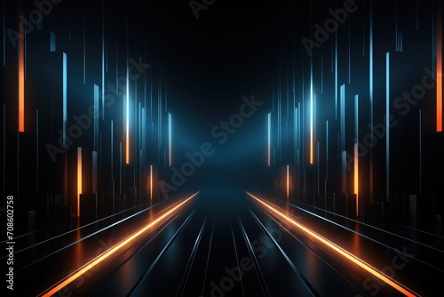Abstract neon lights futuristic background