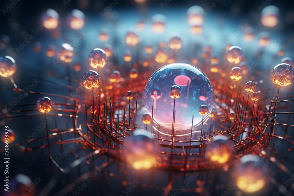 Neuronales Netz, Deep Learning für die digitale Revolution, Gehirnzellen lernen mit künstlicher Intelligenz Neuronales Netz, Deep Learning für die digitale Revolution, Gehirnzellen lernen mit künstlicher Intelligenz