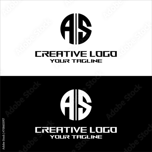 creative letter logo as desain vektor