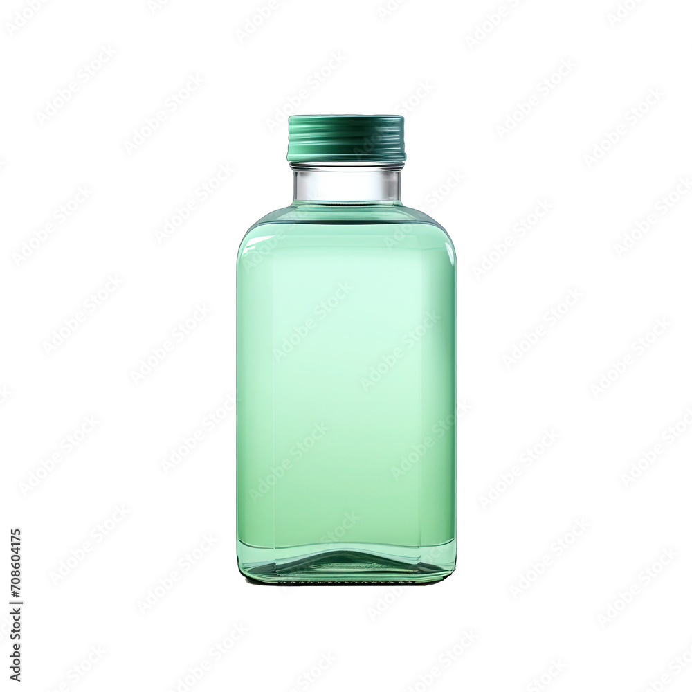 A Bottle of Mouthwash.. Isolated on a Transparent Background. Cutout PNG. A Bottle of Mouthwash.. Isolated on a Transparent Background. Cutout PNG.