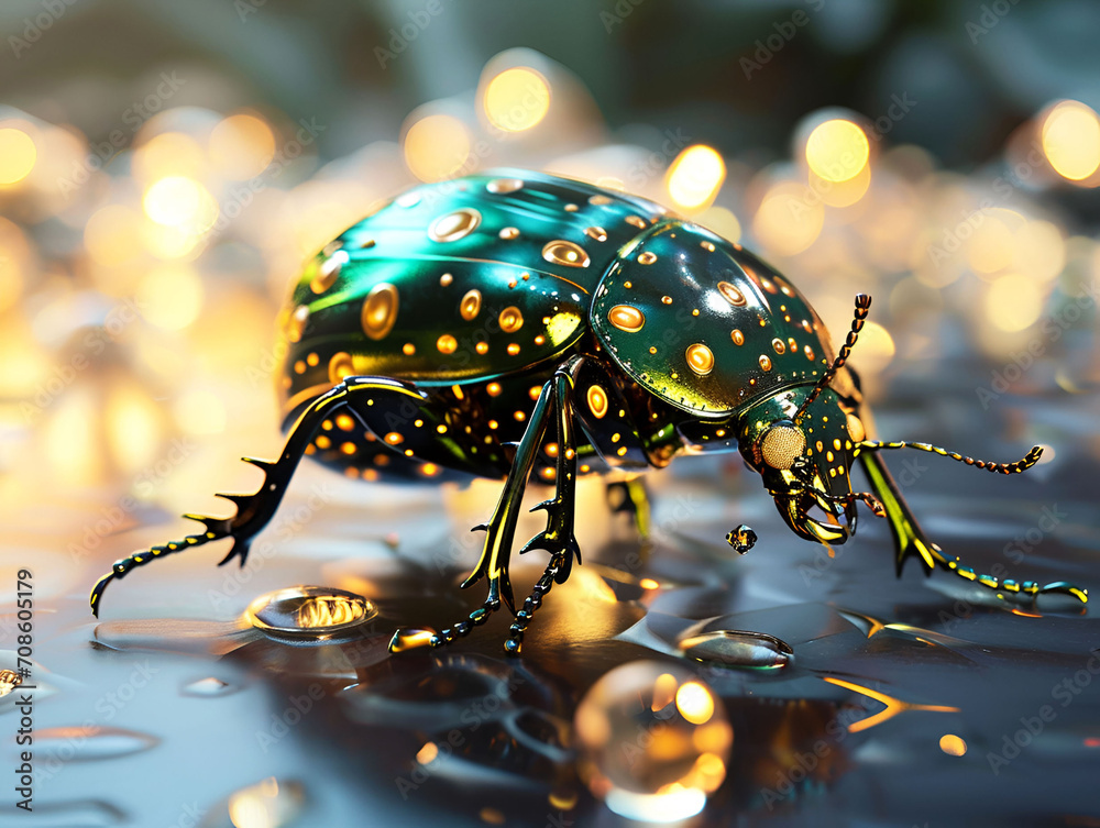 Macro shots of colorful beetle insects isolated Macro shots of colorful beetle insects isolated