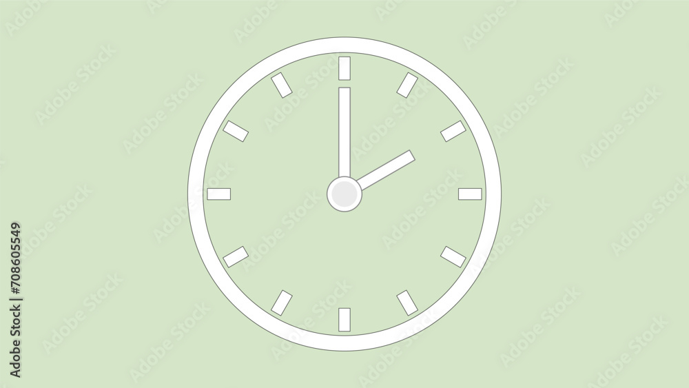 Clock icon 2hr color code D4E6C4 arrow show 2 hour about 12.00 to 2.20. on the background. Clock icon 2hr color code D4E6C4 arrow show 2 hour about 12.00 to 2.20. on the background.