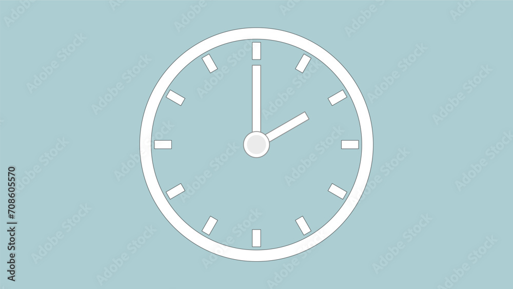 Clock icon 2hr color code ABCFD1 arrow show 2 hour about 12.00 to 2.19. on the background. Clock icon 2hr color code ABCFD1 arrow show 2 hour about 12.00 to 2.19. on the background.