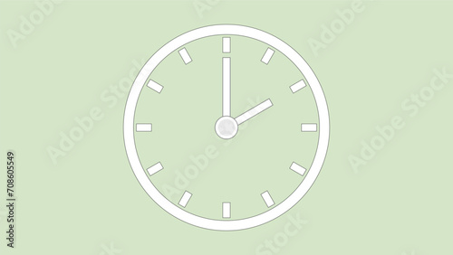Clock icon 2hr  color code D4E6C4 arrow show 2 hour about 12.00 to 2.20. on the  background.