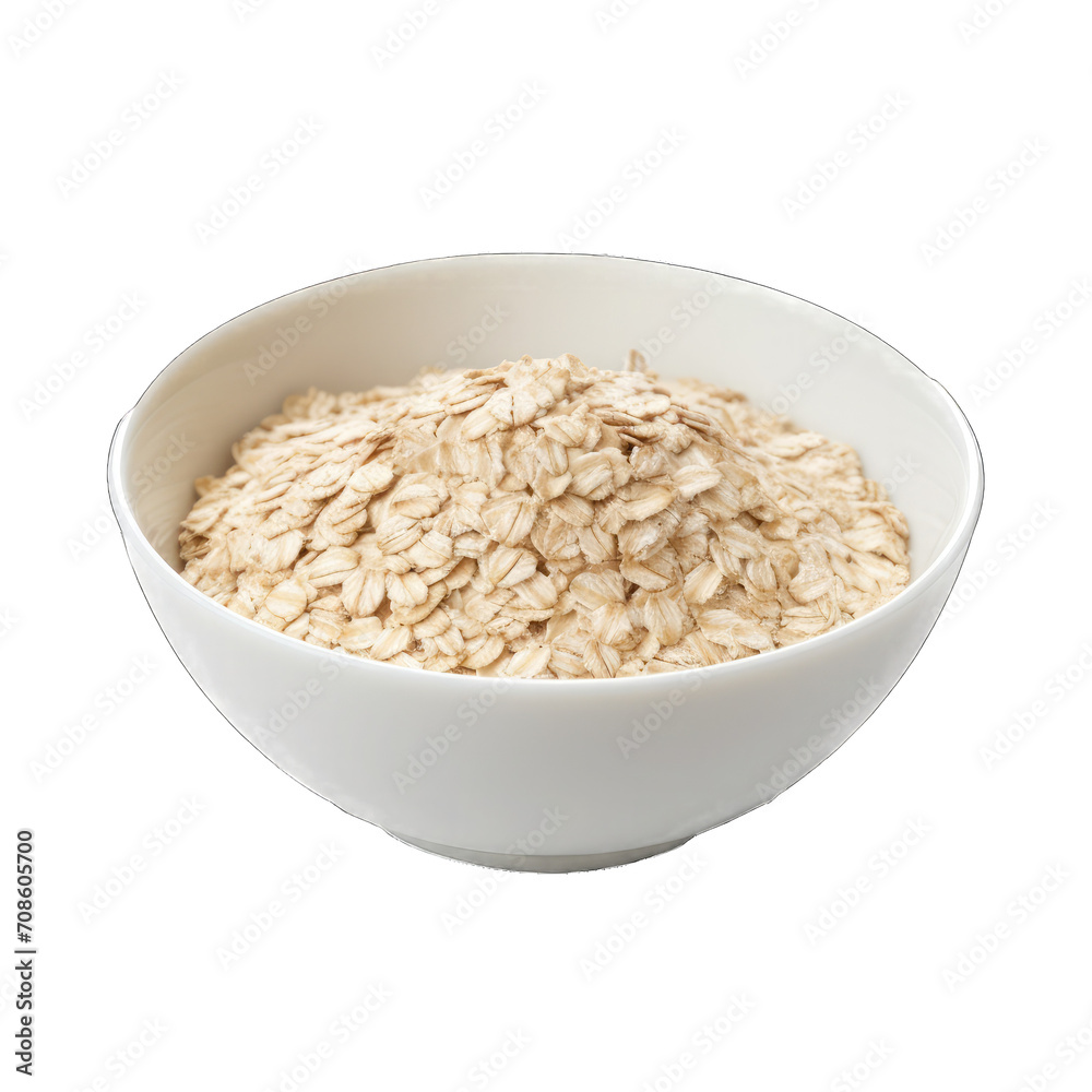 A Bowl of Oats Perfect for Breakfast.. Isolated on a Transparent Background. Cutout PNG. A Bowl of Oats Perfect for Breakfast.. Isolated on a Transparent Background. Cutout PNG.