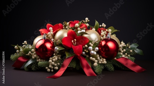 Charm of Christmas with this elegant ornament arrangement