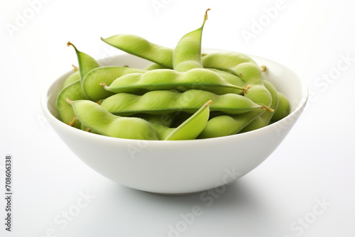 Wallpaper Mural Edamame isolated on white background created with Generative Ai Torontodigital.ca