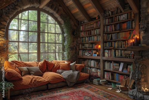 Cozy interior decoration.