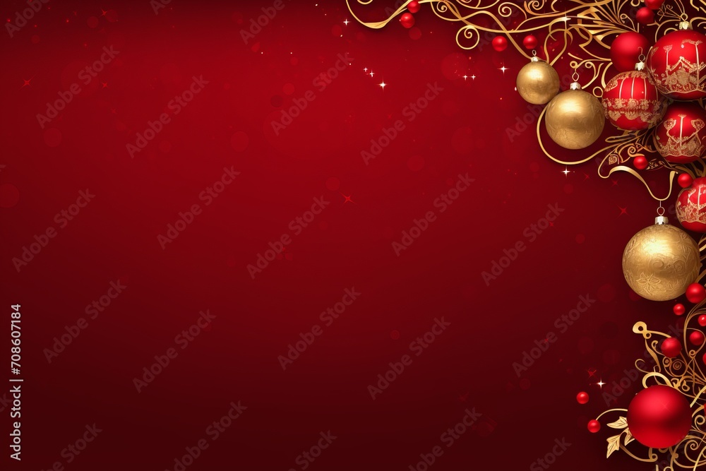 Elegant and intricate holiday elements with space for your message Elegant and intricate holiday elements with space for your message