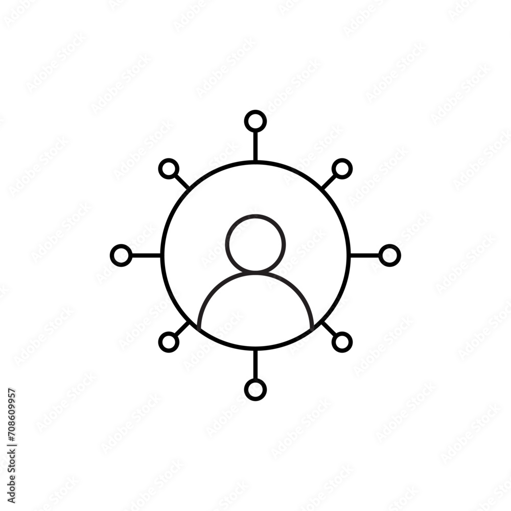 Business teamwork, team building, work group and human resources minimal thin line web icon set. Outline icons collection. Simple vector illustration. Minimal and Modern.	