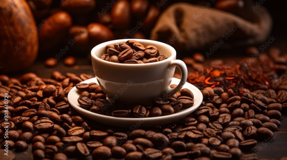 Rich and aromatic coffee captured in its enticing essence Rich and aromatic coffee captured in its enticing essence