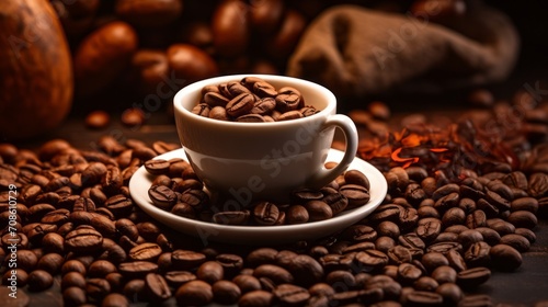 Rich and aromatic coffee captured in its enticing essence