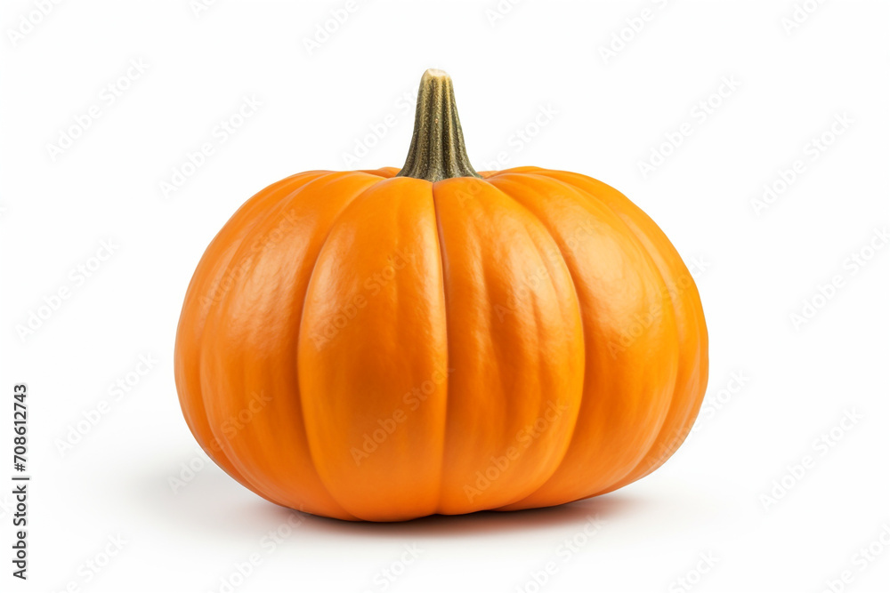 Pumpkin isolated on white background created with Generative Ai Pumpkin isolated on white background created with Generative Ai