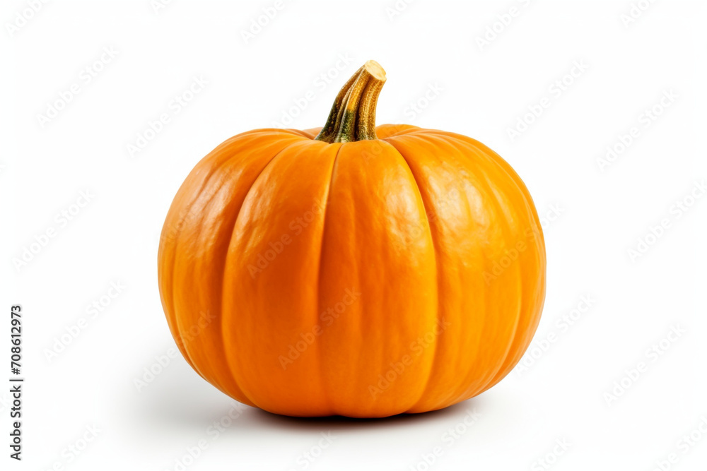 Pumpkin isolated on white background created with Generative Ai Pumpkin isolated on white background created with Generative Ai