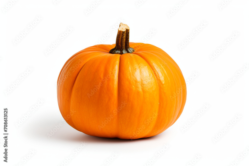 Pumpkin isolated on white background created with Generative Ai Pumpkin isolated on white background created with Generative Ai