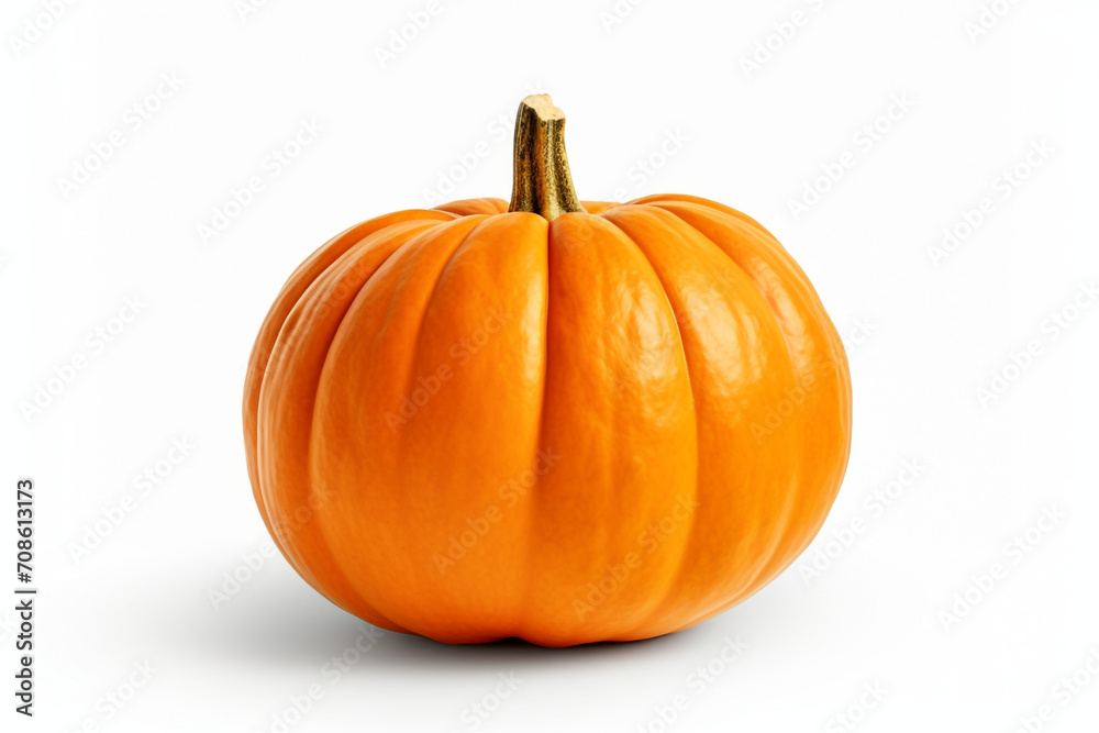 Pumpkin isolated on white background created with Generative Ai Pumpkin isolated on white background created with Generative Ai