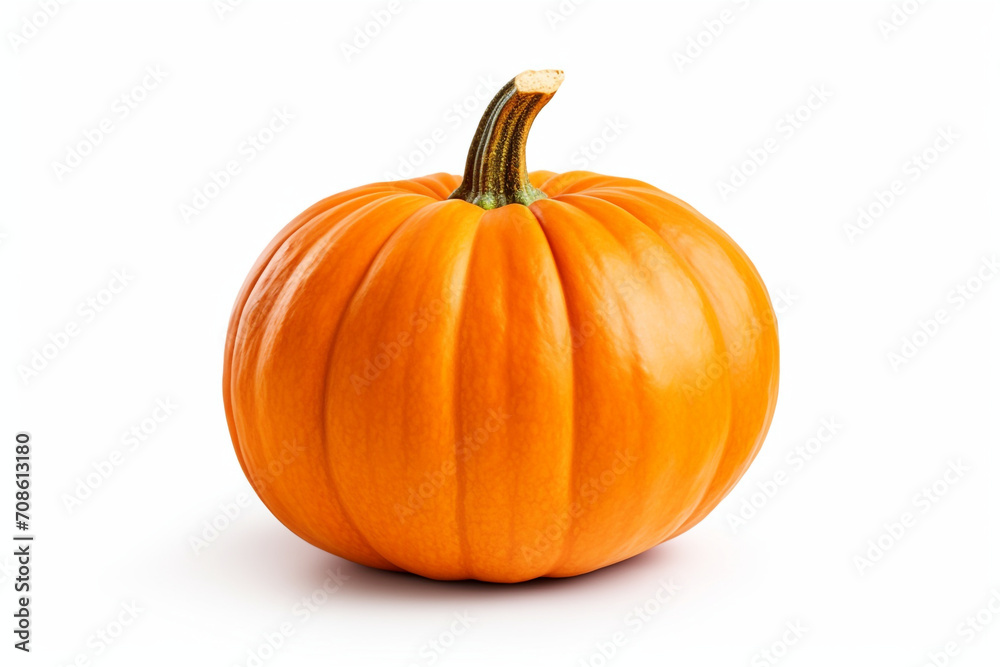 Pumpkin isolated on white background created with Generative Ai Pumpkin isolated on white background created with Generative Ai