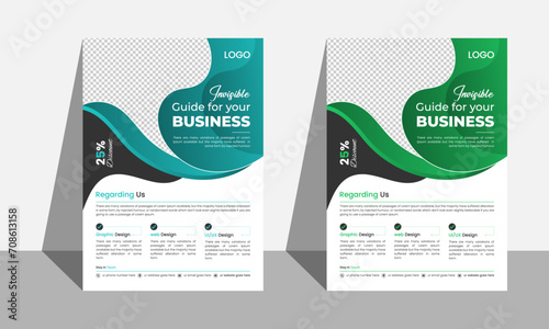 Modern creative business flyer design.