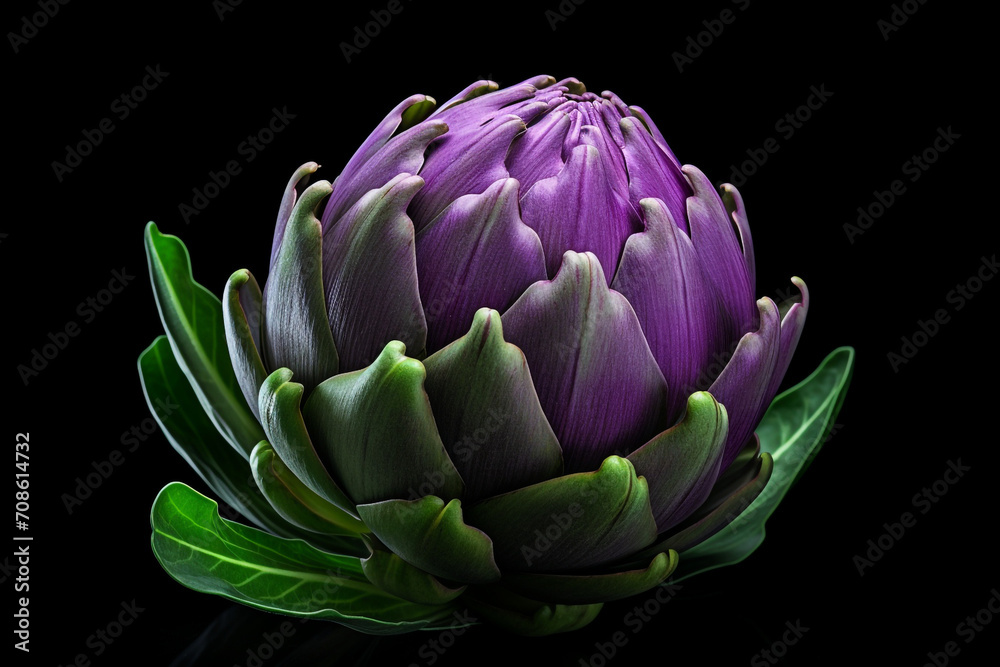 Artichoke isolated on white background created with Generative Ai