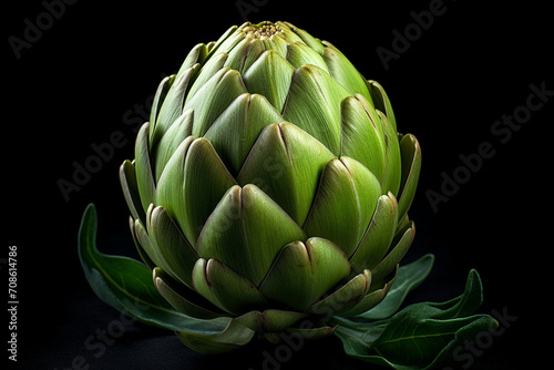 Artichoke isolated on white background created with Generative Ai