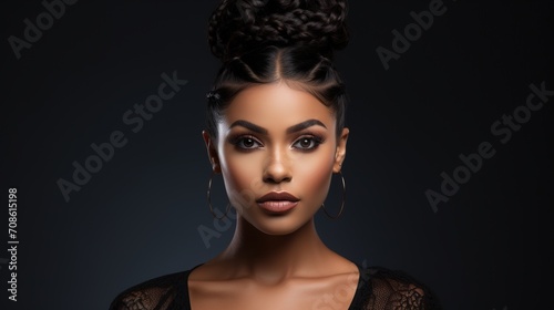 portrait of a beautiful black woman