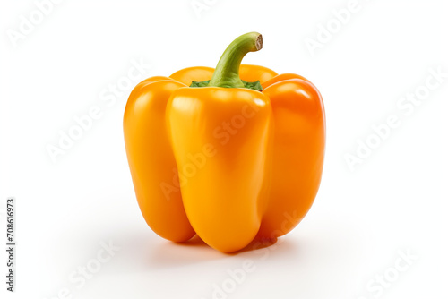 Bell Pepper isolated on white background created with Generative Ai